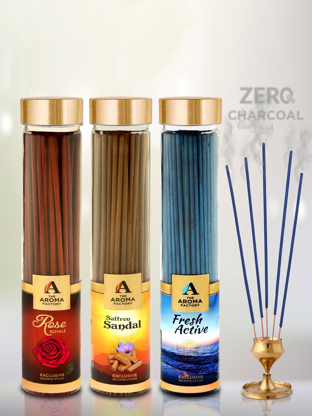 

The Aroma Factory 3-Pcs Red & Brown Incense Sticks