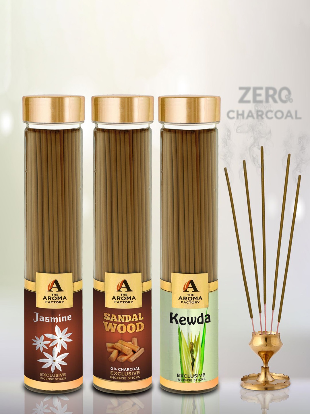 

The Aroma Factory Brown 3 Pieces Wooden Fragrance Incense Sticks