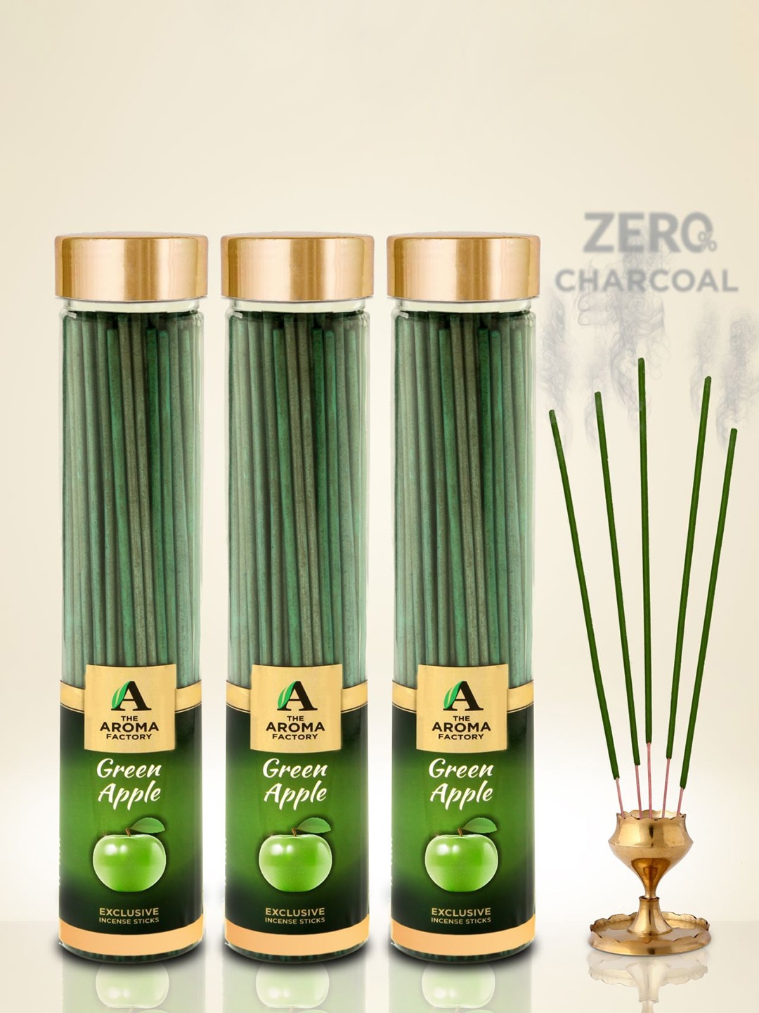 

The Aroma Factory Green 3 Pieces Wooden Fragrance Incense Sticks