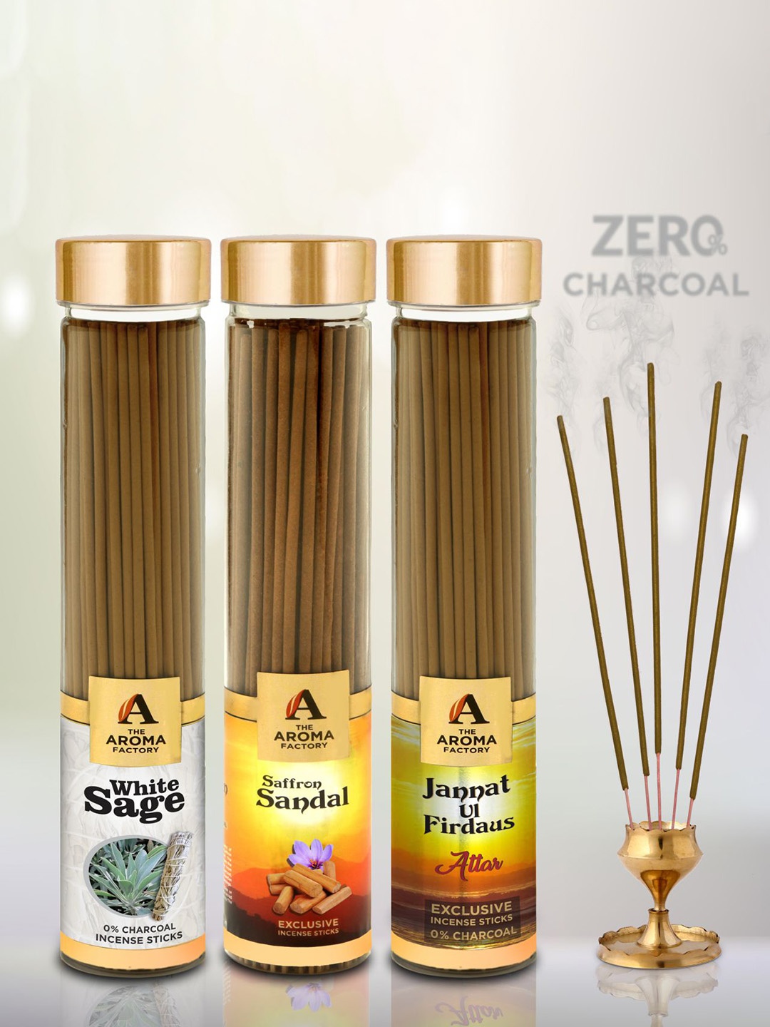 

The Aroma Factory Brown 3 Pieces Wooden Fragrance Incense Sticks