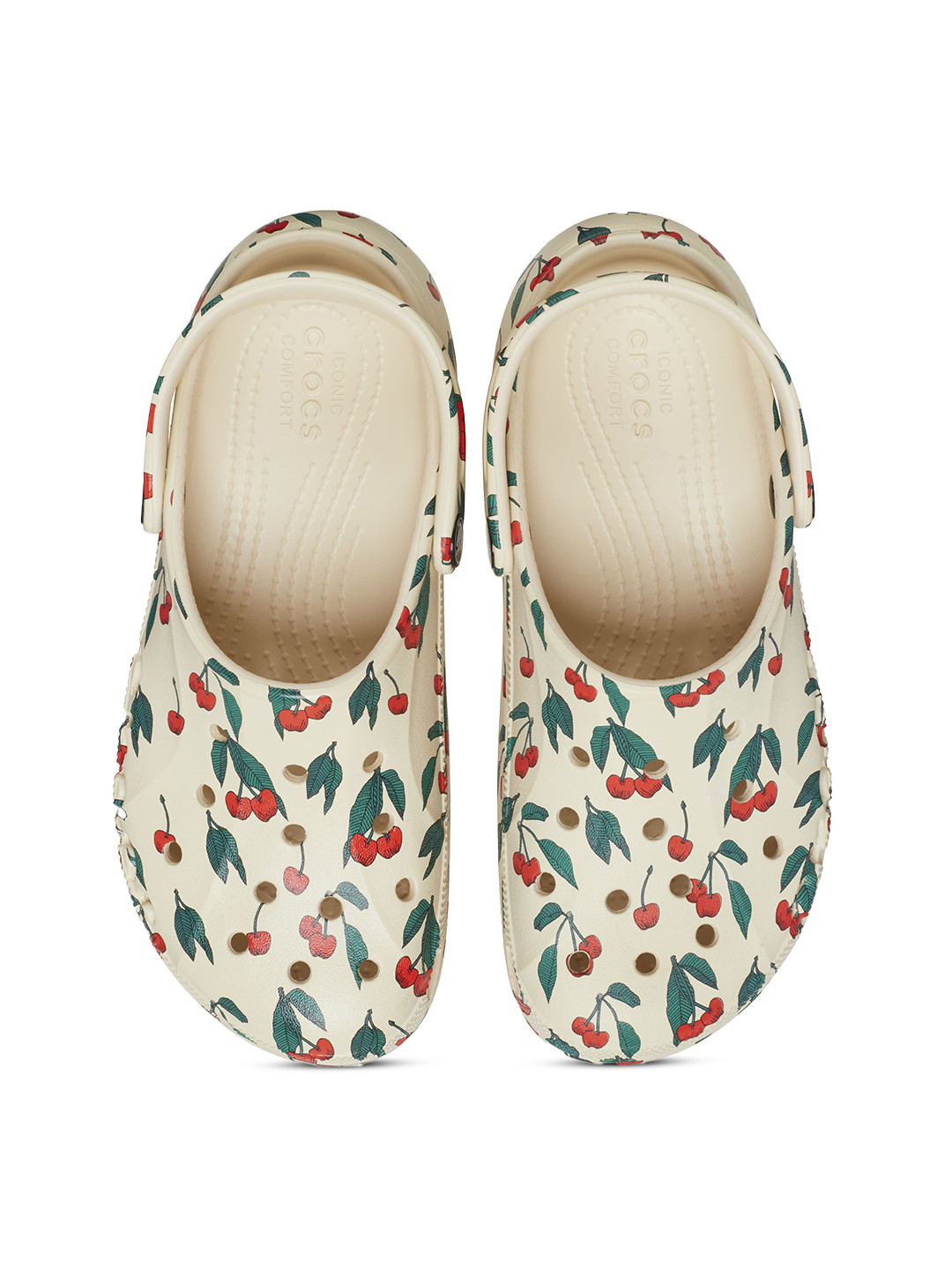 

Crocs Women Printed Croslite Clogs, Beige