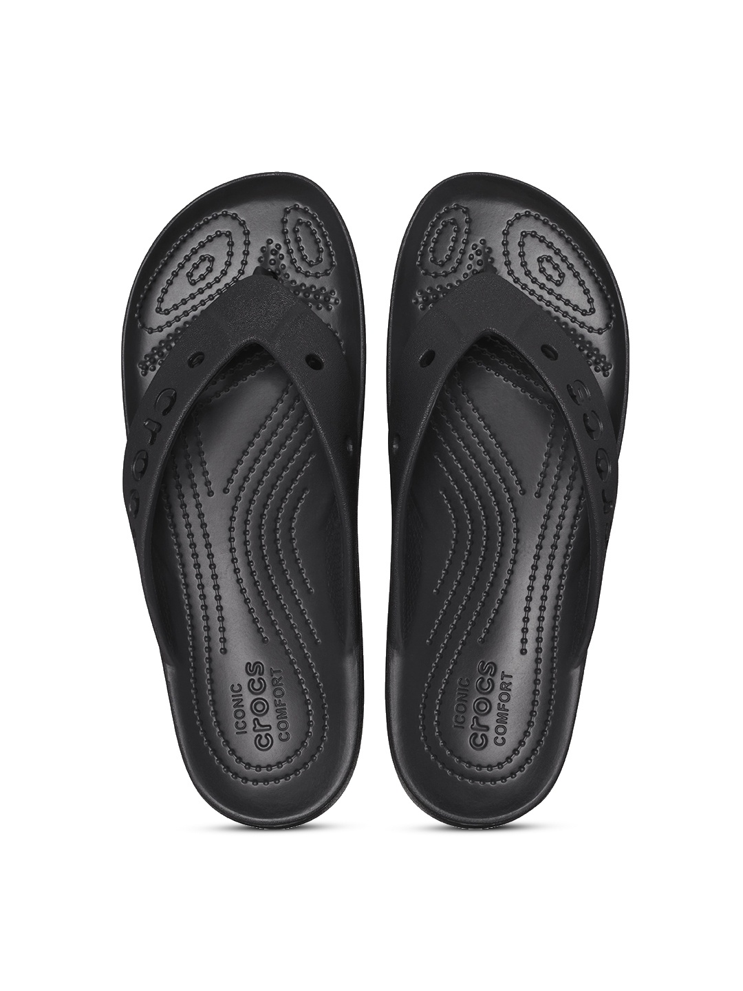 

Crocs Women Croslite Thong Flip-Flops, Black