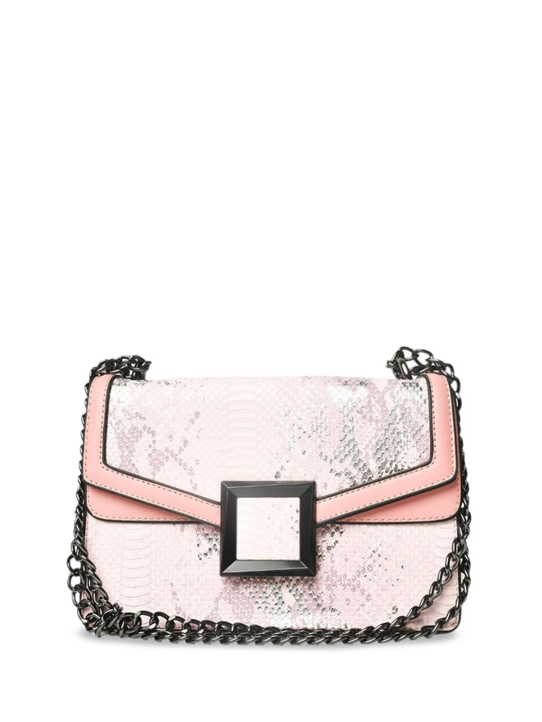 

INKMILAN Embellished Structured Shoulder Bag, Pink