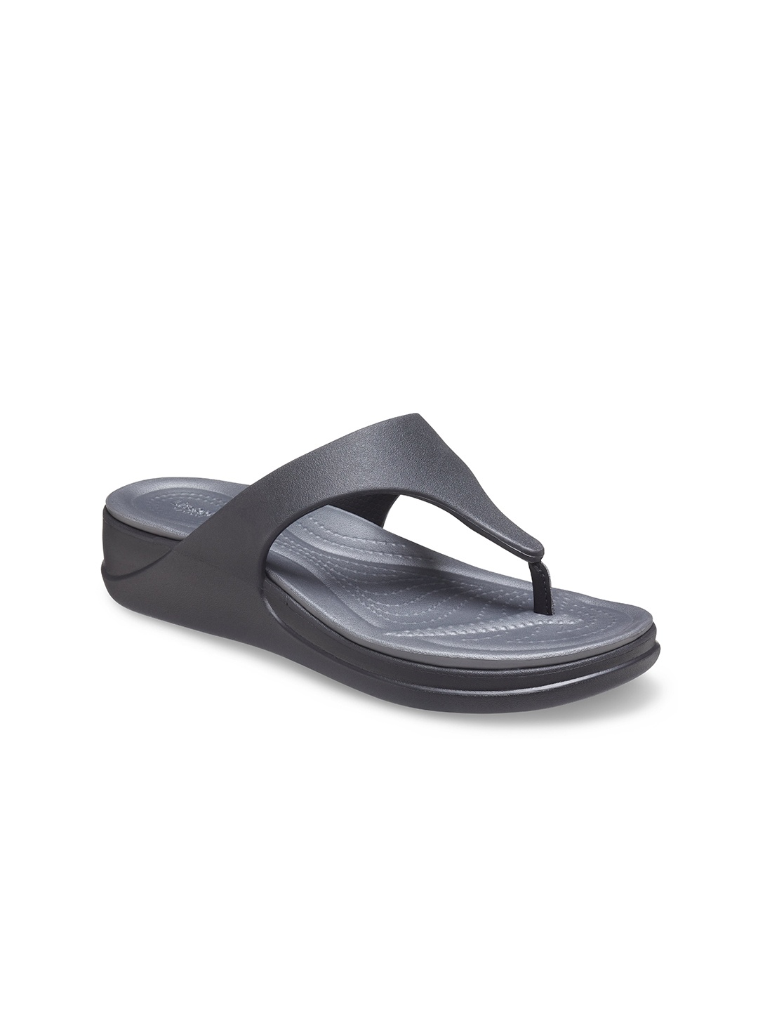 

Crocs Women Croslite Thong Flip Flops, Black