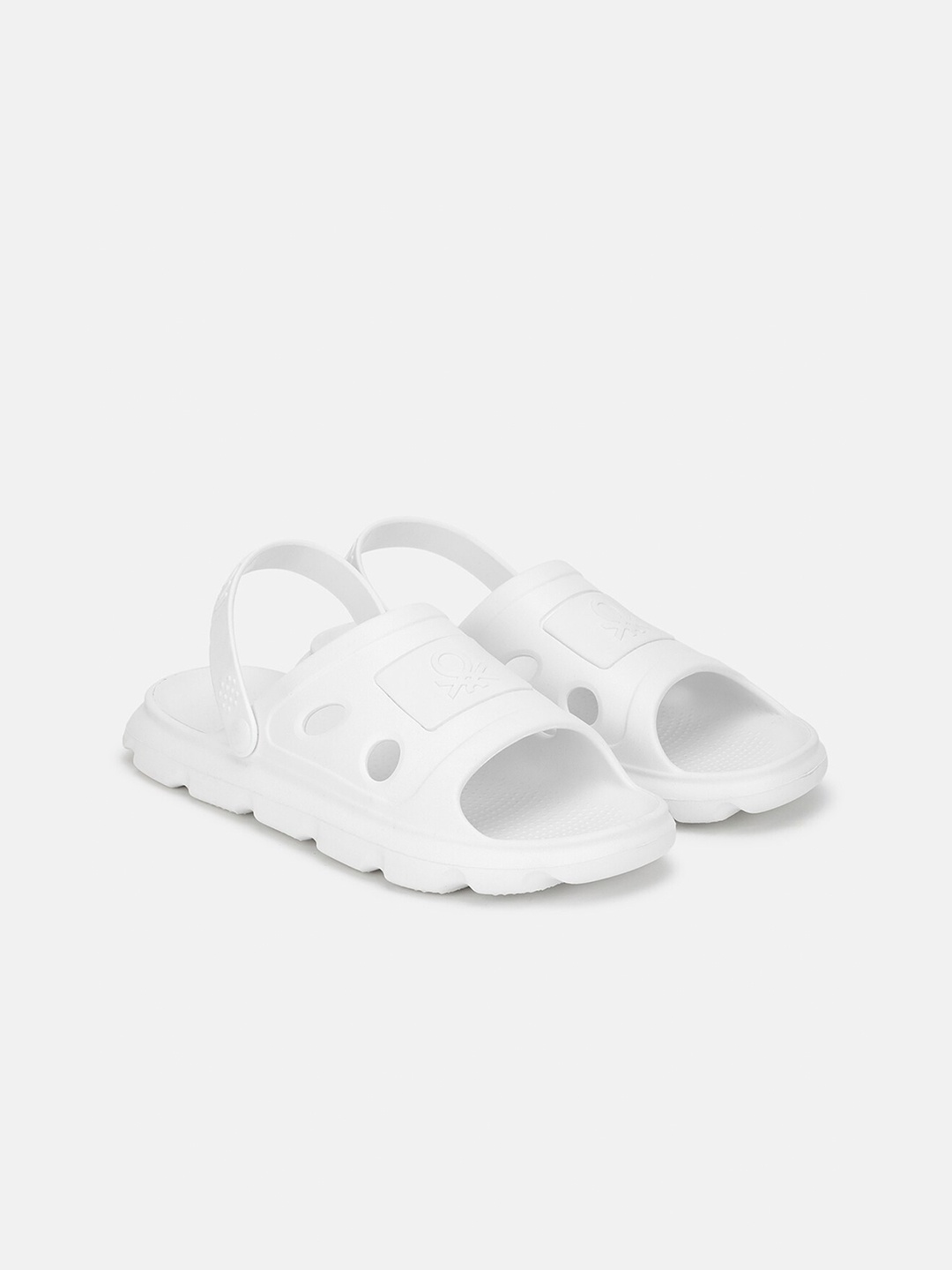 

United Colors of Benetton Men Self Design Clogs, White