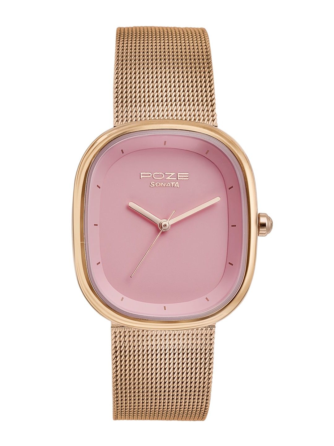 

Sonata Poze Women Bracelet Style Straps Analogue Watch SP80073WM01W, Pink