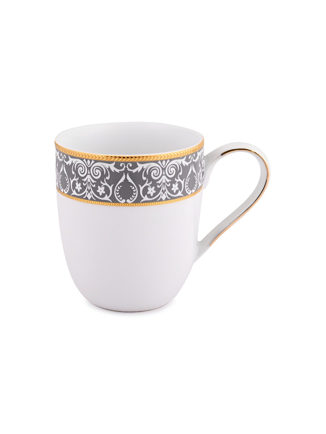 

Hitkari White and Grey 2 Pcs Printed Coffee Mug