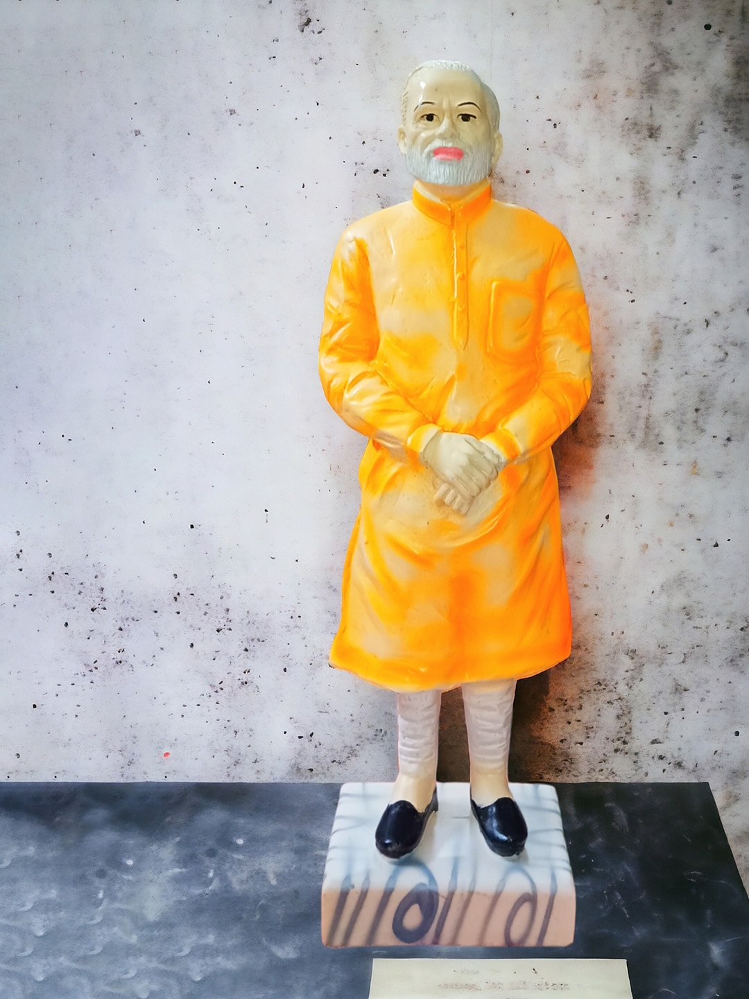 

SANKALAN CREATIONS Orange Figurine Showpiece