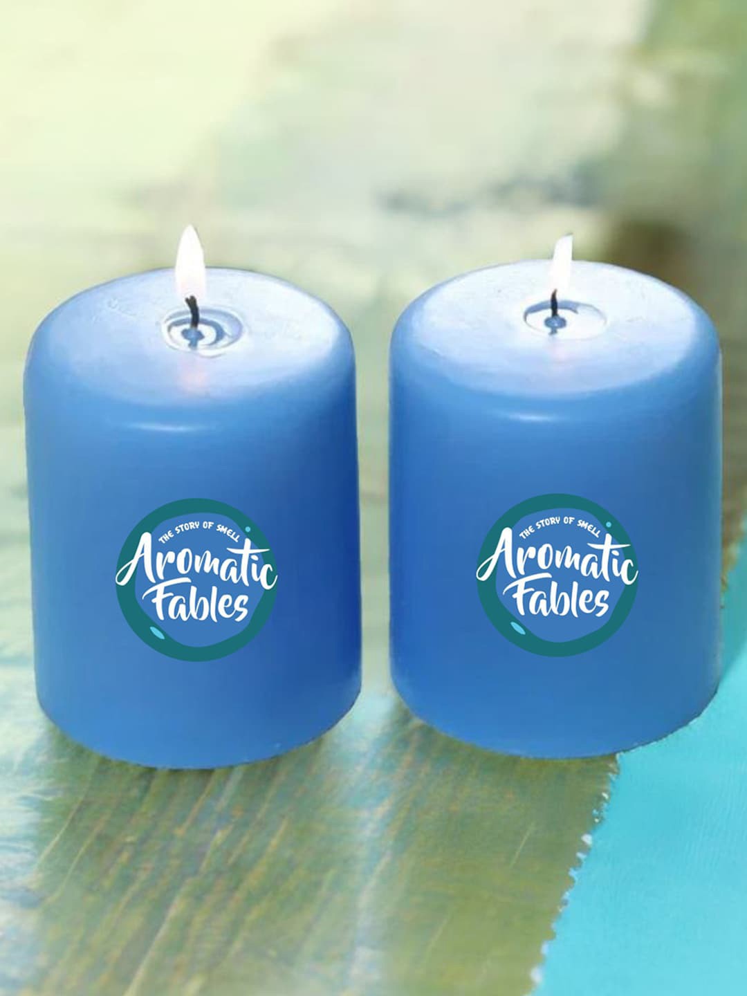 

Aromatic Fables Blue 2 Pieces Pillar Candles