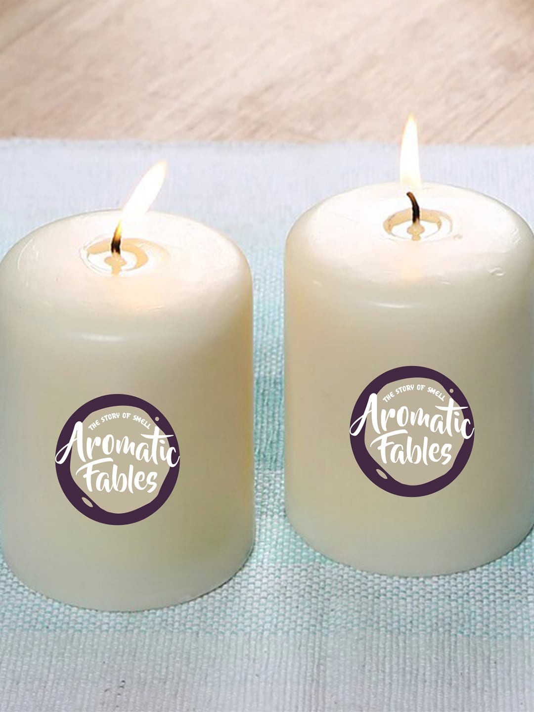 

Aromatic Fables Off White 2 Pieces Pillar Candles