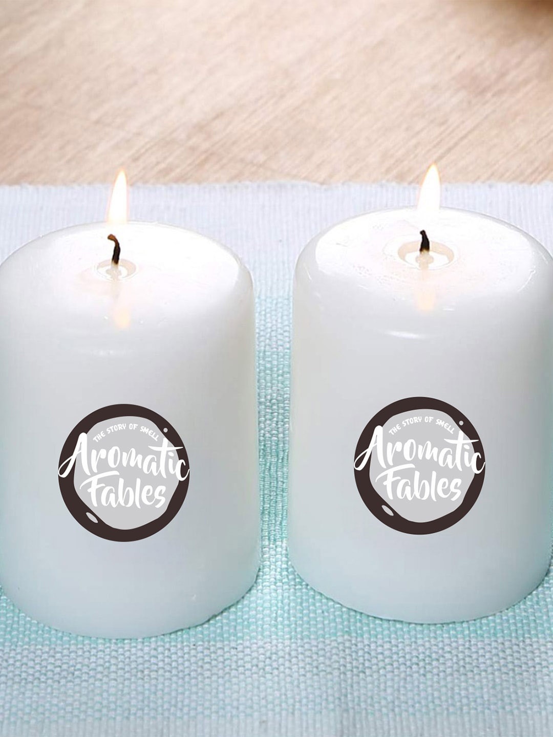 

Aromatic Fables White 2 Pieces Pillar Candles