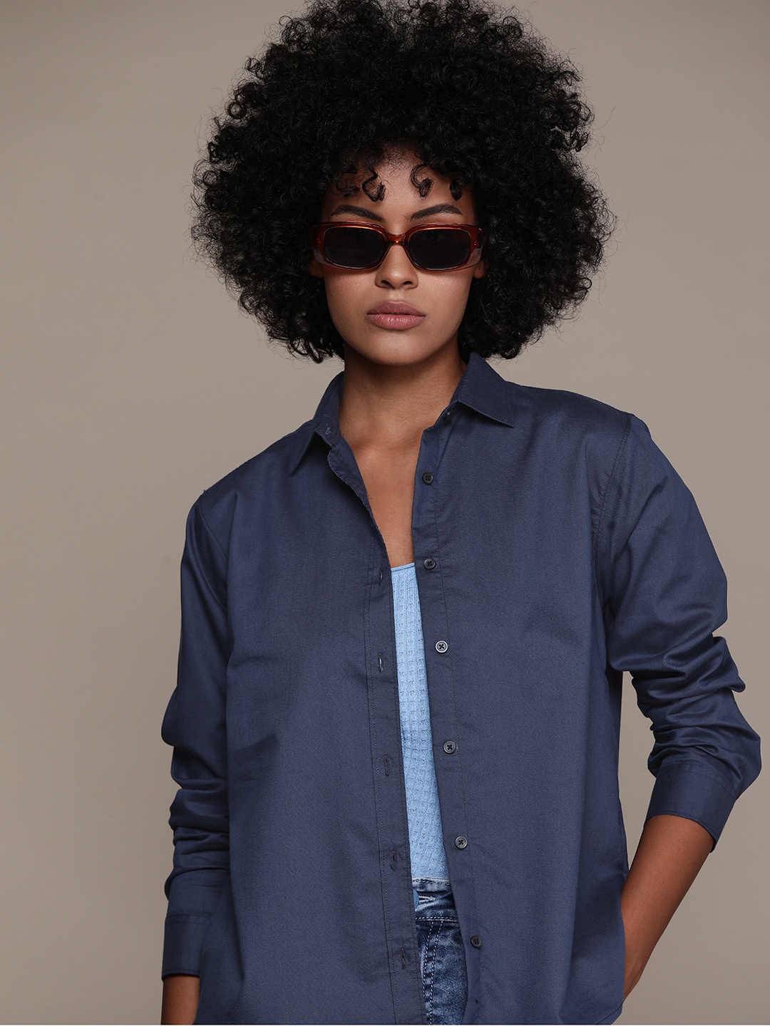 

Roadster Casual Shirt, Navy blue