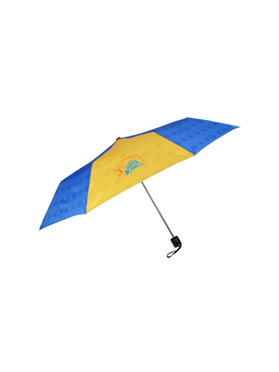 

EUME Chennai Super Kings Manual 3 Fold Self Design Umbrella, Yellow