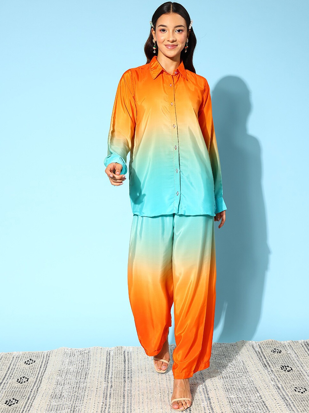 

Runway Dreams Dyed Shirt With Trousers, Orange