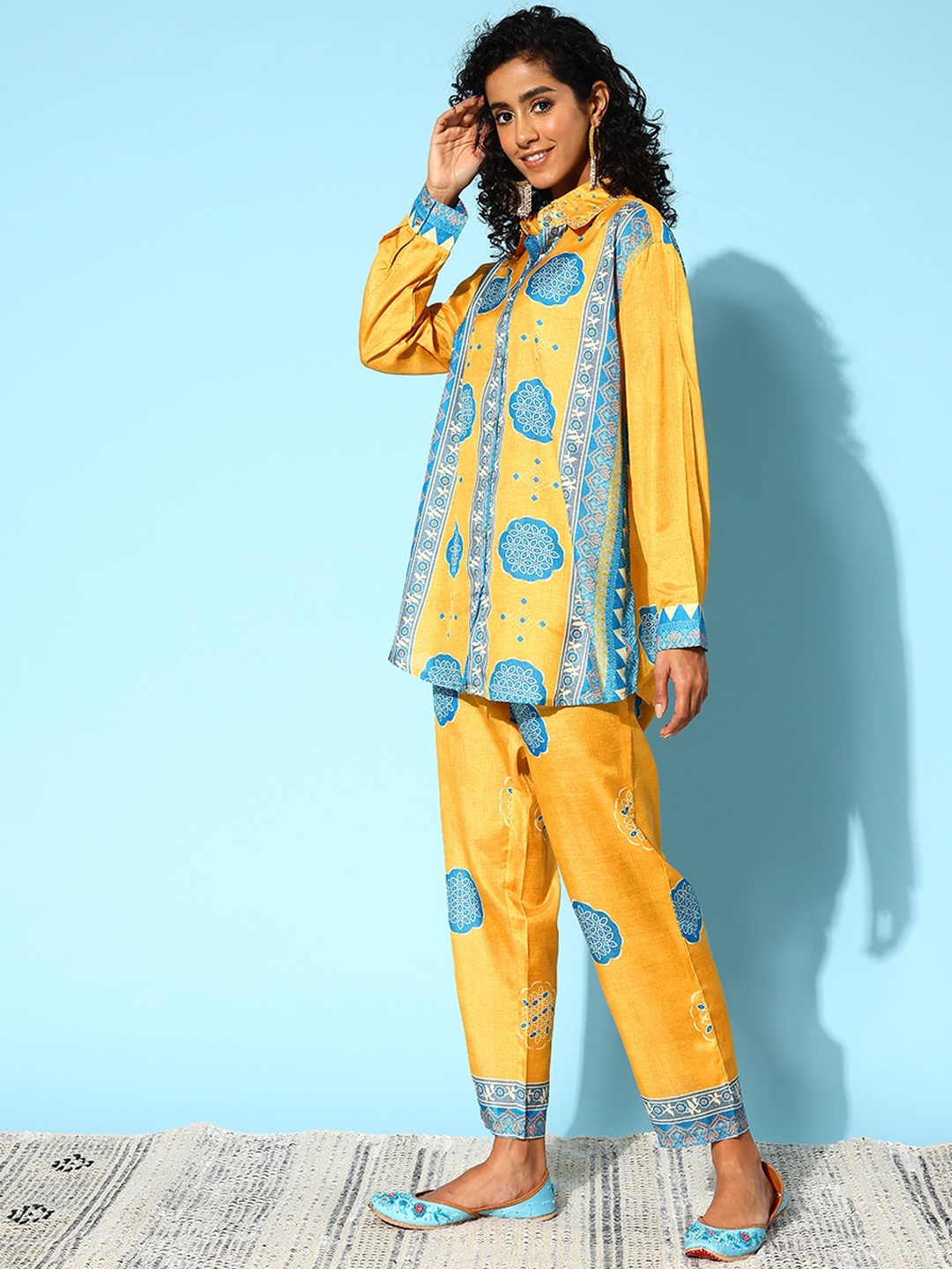 

Runway Dreams Printed Shirt & Trousers, Yellow