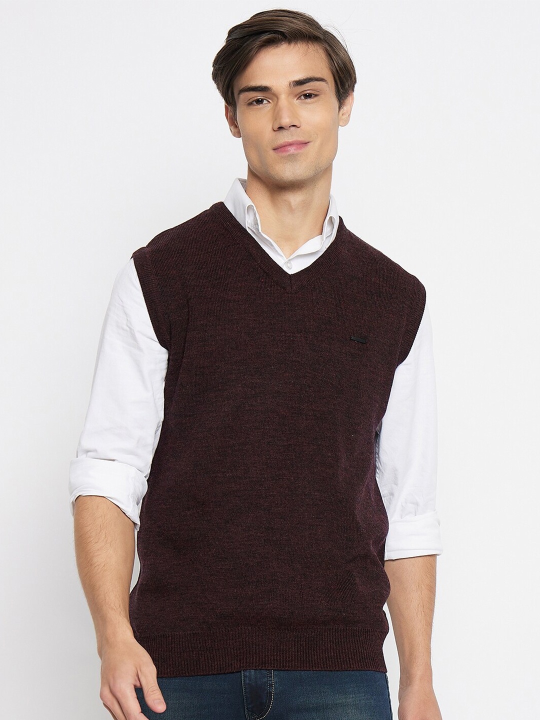 

Duke V-Neck Acrylic Sweater Vest, Maroon
