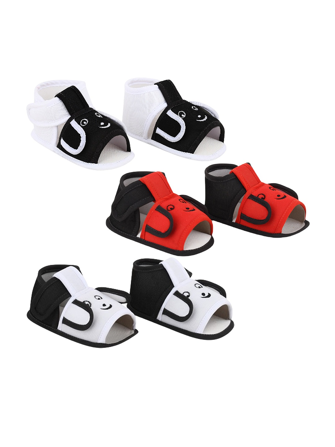 Smartots Infants Pack Of 3 Cotton Booties, White