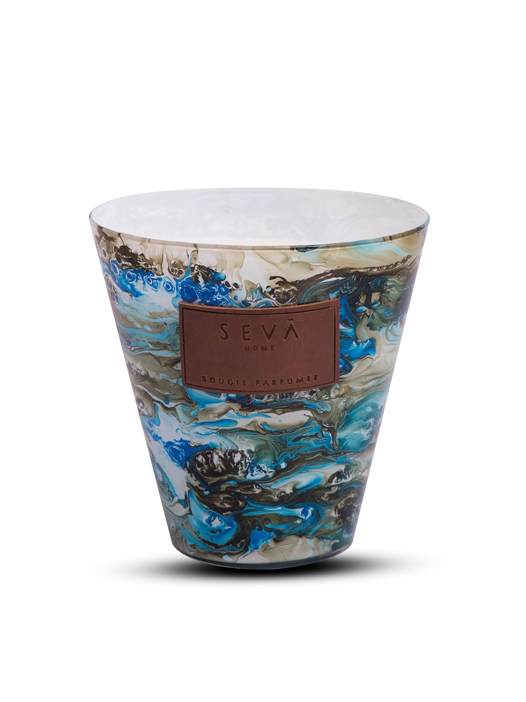 

Seva Home Avanted Garde Scented Candle - Aqua - Large, Blue