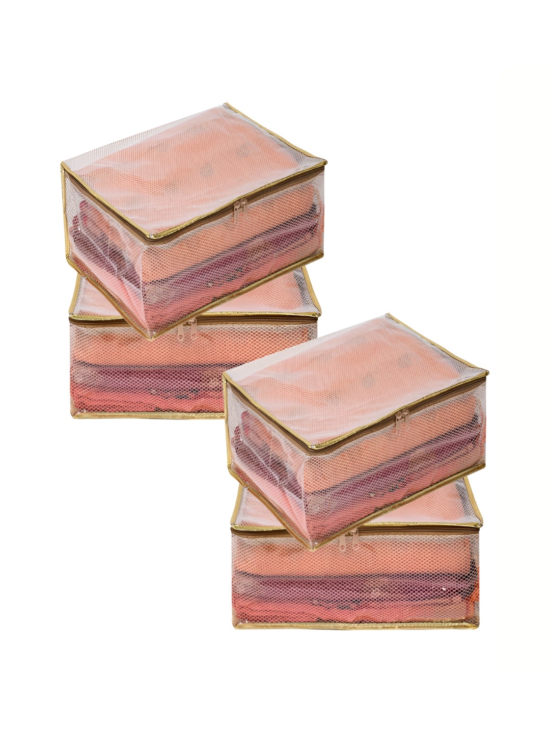 

Kuber Industries Transparent 4 Pieces Organisers