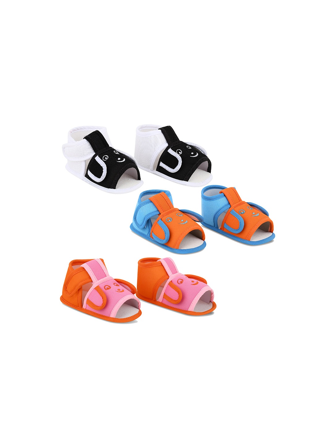 

Smartots Infant Kids Set of 3 Booties, Black