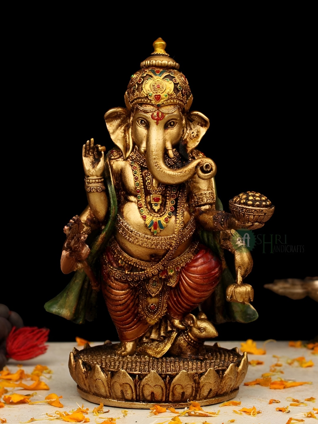 

INDICAST Copper-Toned Religious Idol Showpiece
