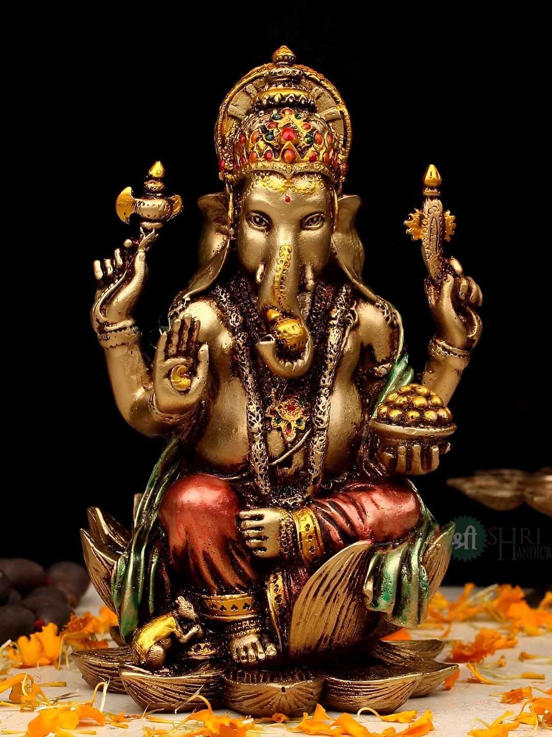 

INDICAST Copper-Toned Religious Idol Showpiece