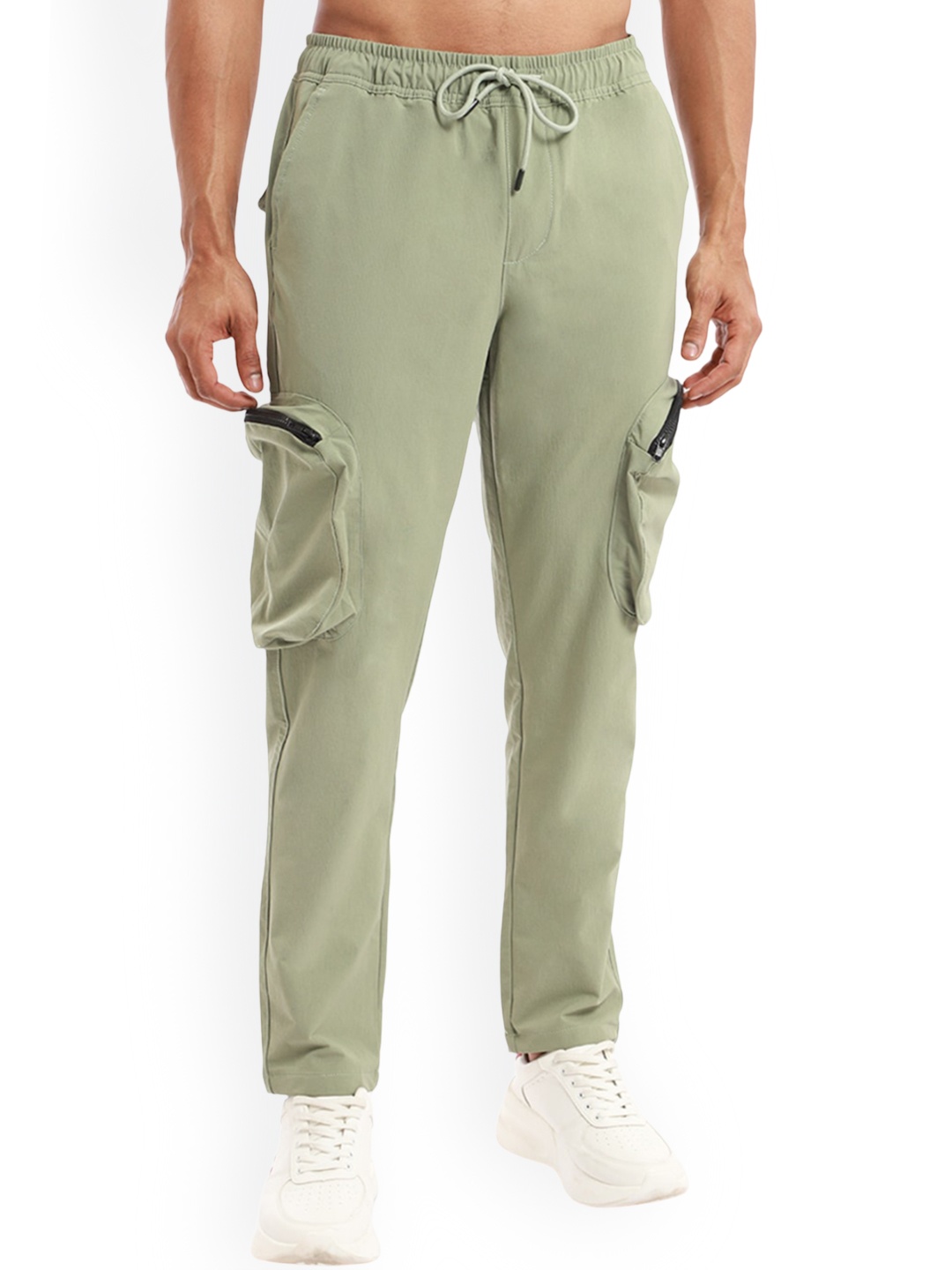 

Banana Club Fog Men Slim Fit Cargo Track Pant, Green