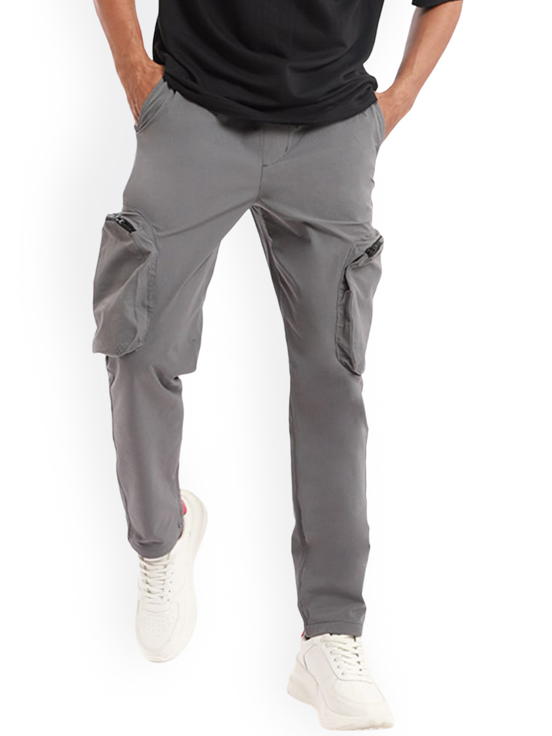 

Banana Club Shadow Men Slim Fit Track Pant, Grey