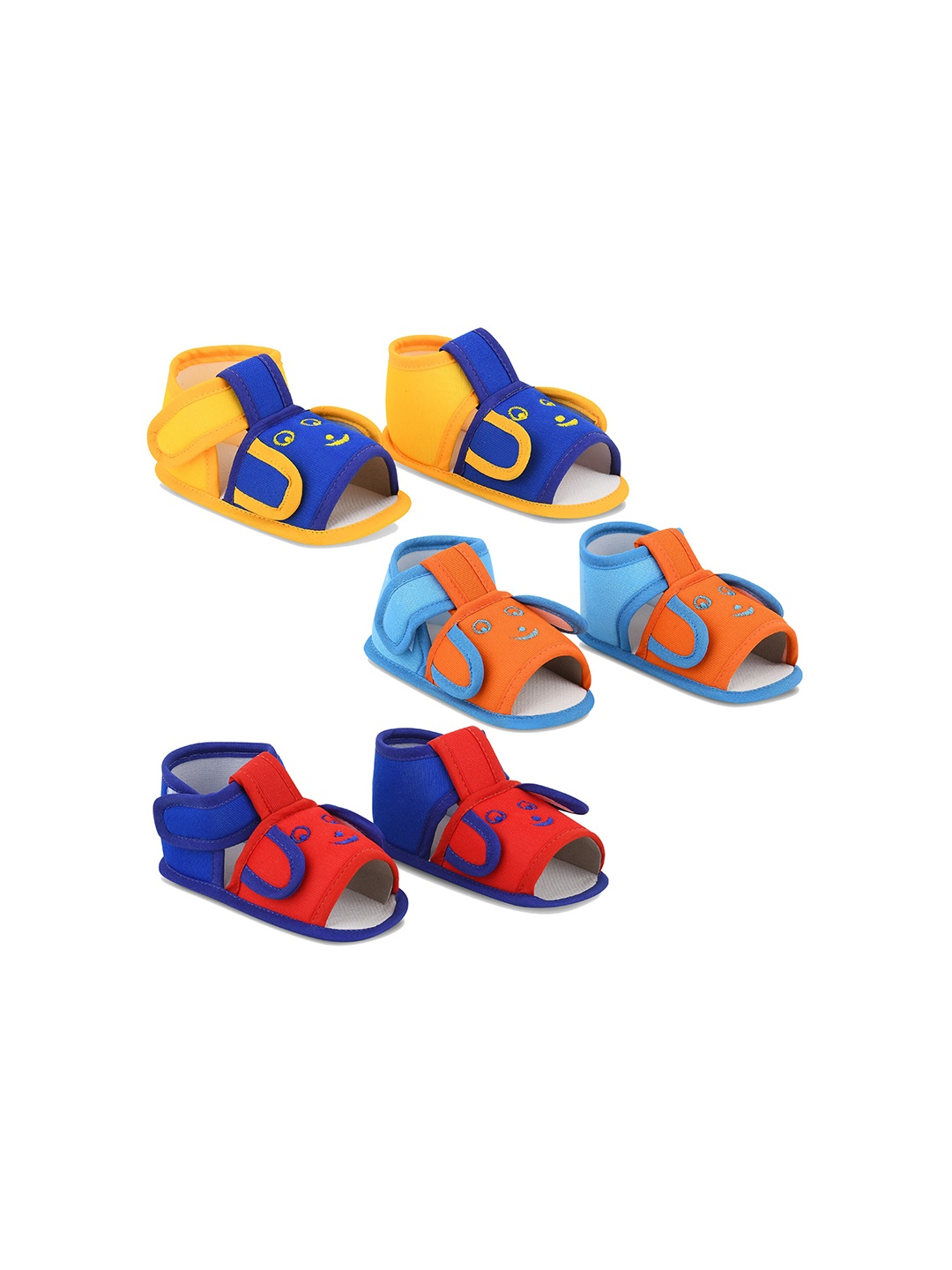

Smartots Infant Kids Set of 3 Booties, Yellow