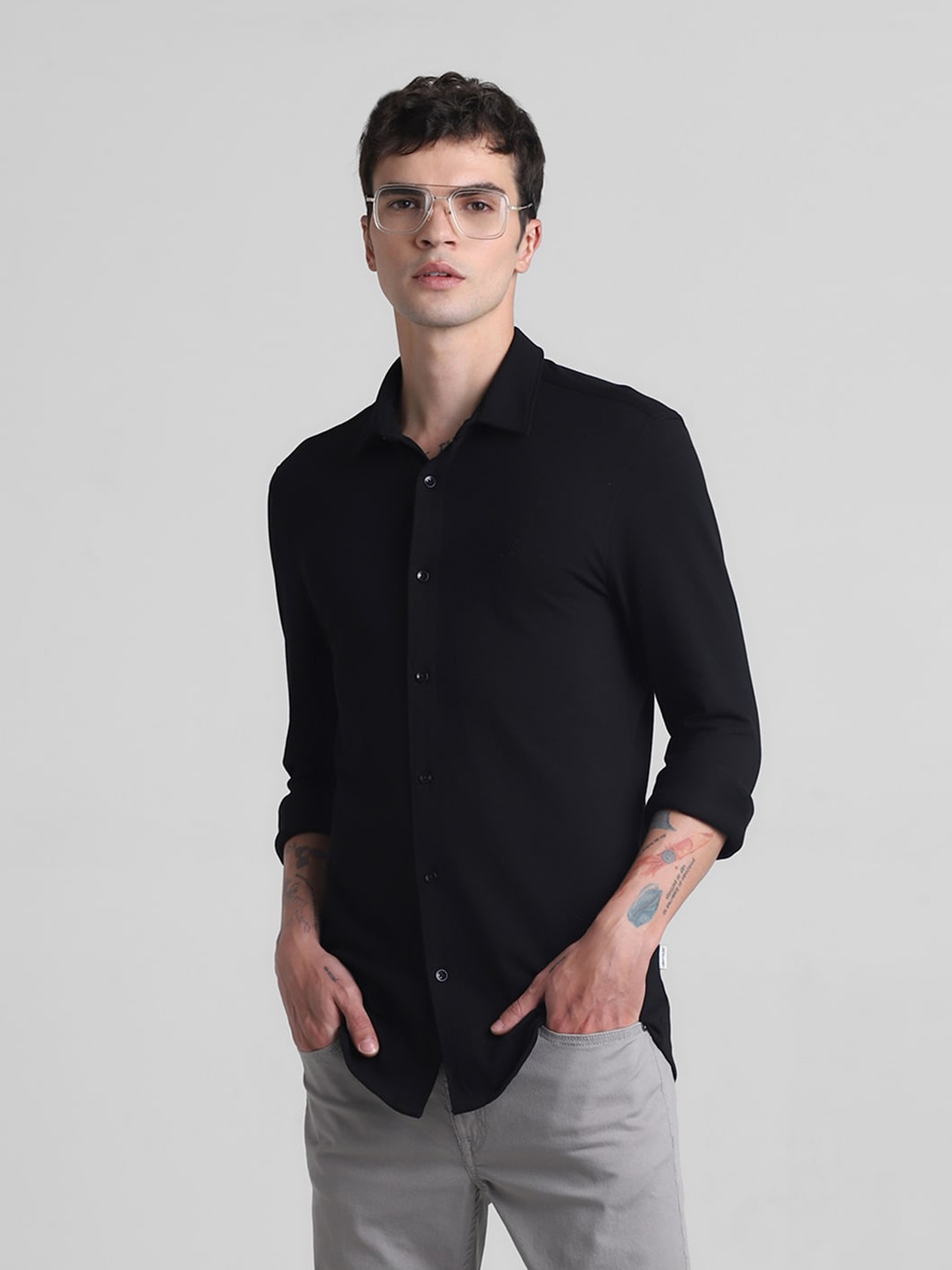 

Jack & Jones Slim Fit Casual Shirt, Black