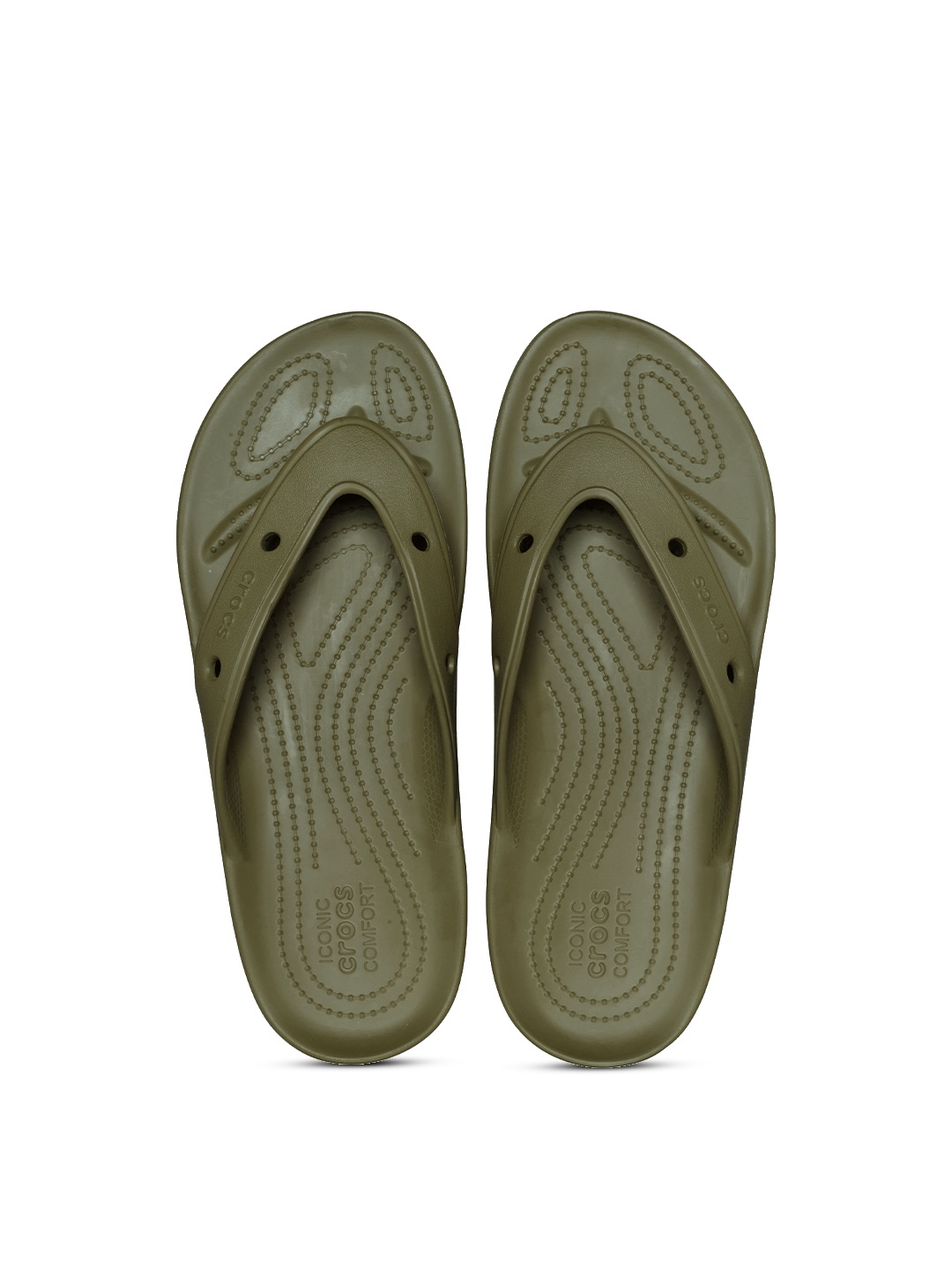 

Crocs Unisex Self Design Croslite Thong Flip-Flops, Green