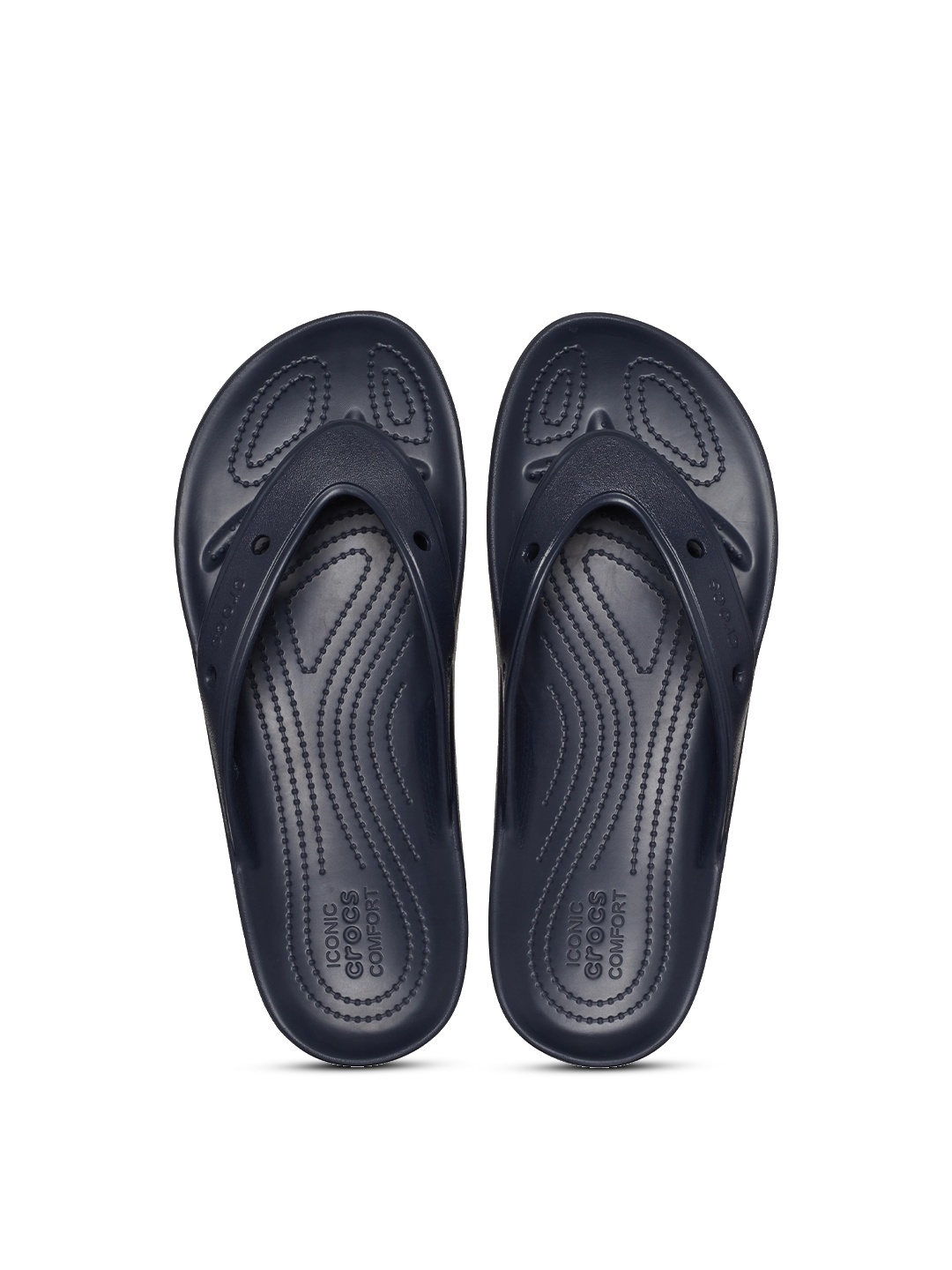 

Crocs Unisex Croslite Thong Flip-Flops, Navy blue