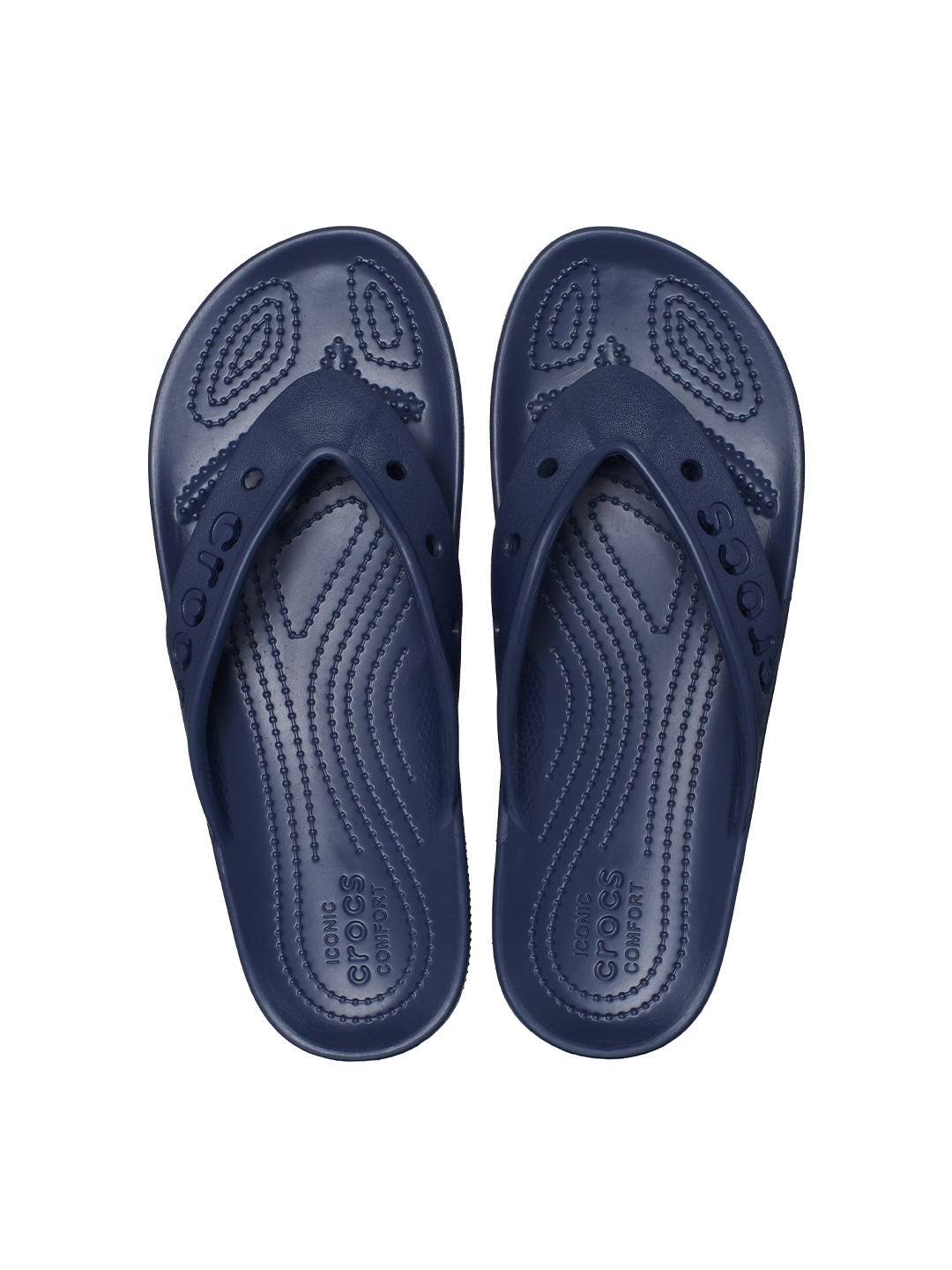 

Crocs Unisex Croslite Thong Flip-Flops, Navy blue