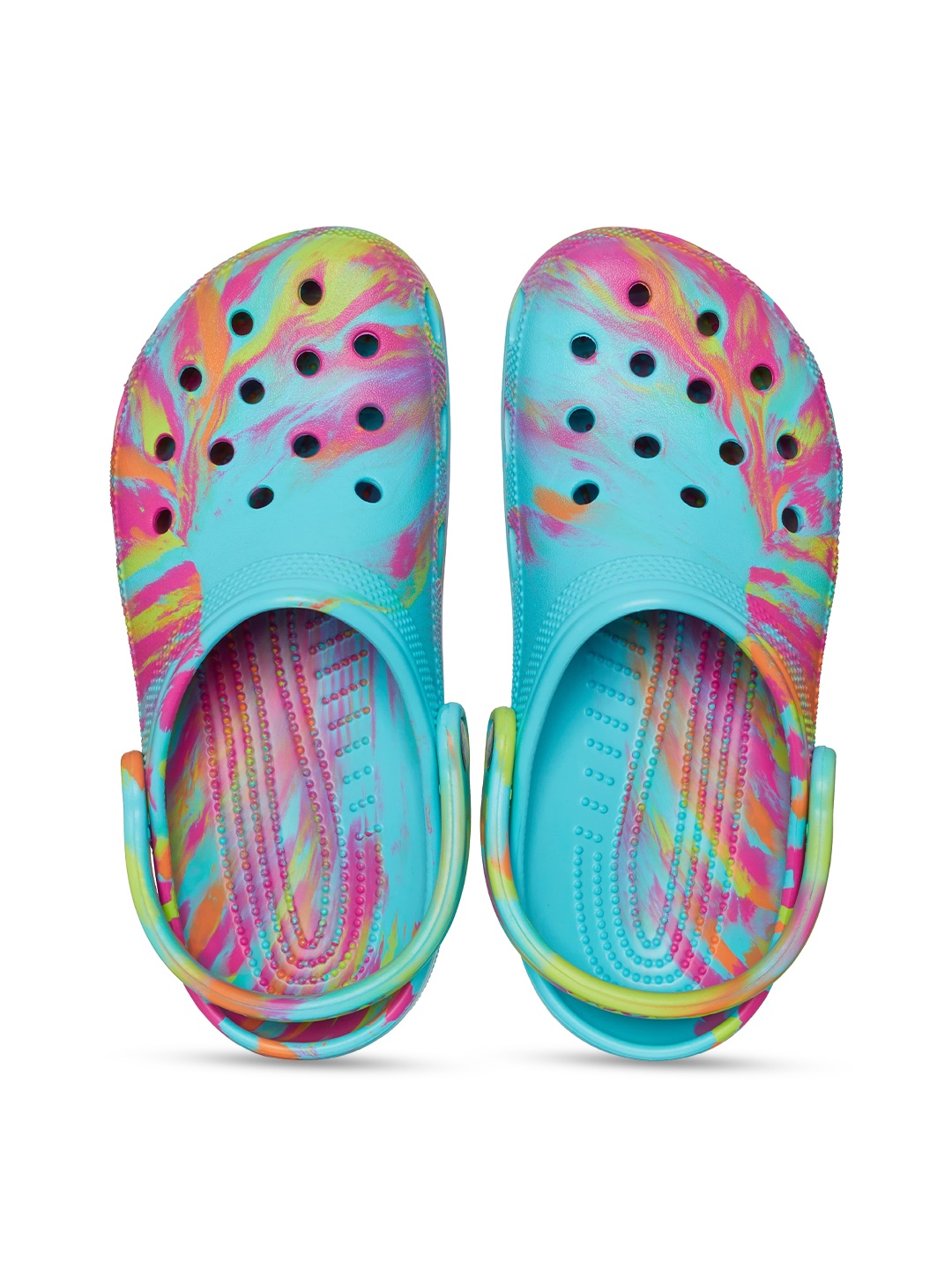 Crocs Unisex Printed Croslite Clogs, Blue