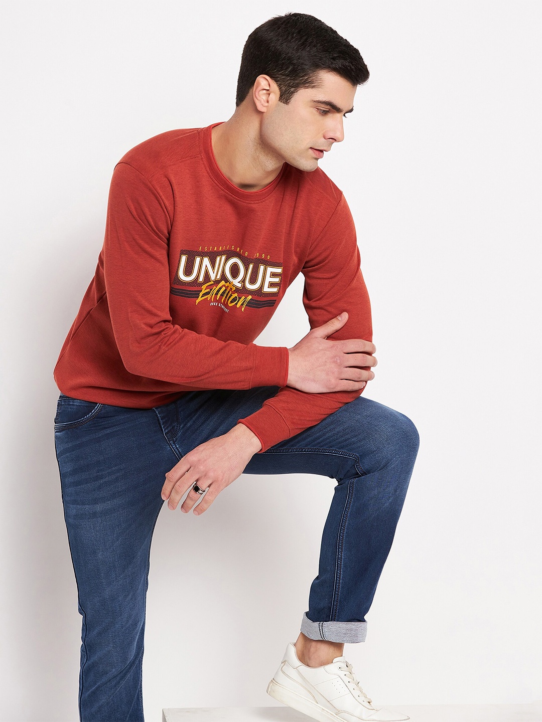 

Duke Typography Printed Pullover Sweatshirt, Red