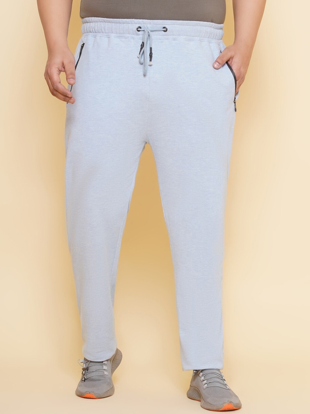 

John Pride Men Plus Size Pure Cotton Track Pants, Blue