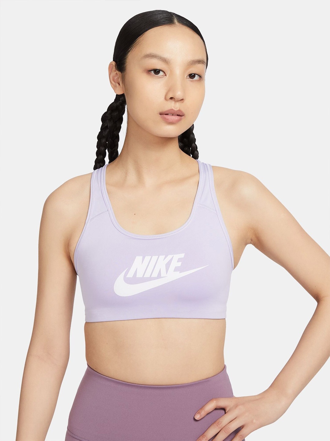 

Nike Swoosh Women's Medium-Support Sports Bra, Purple