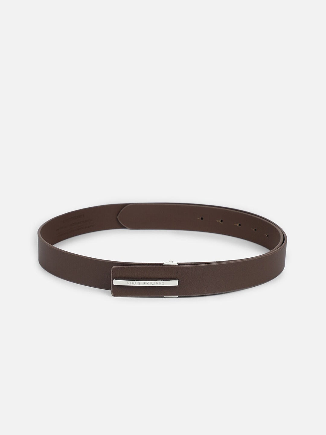 

Louis Philippe Men Textured Leather Formal Belt, Brown
