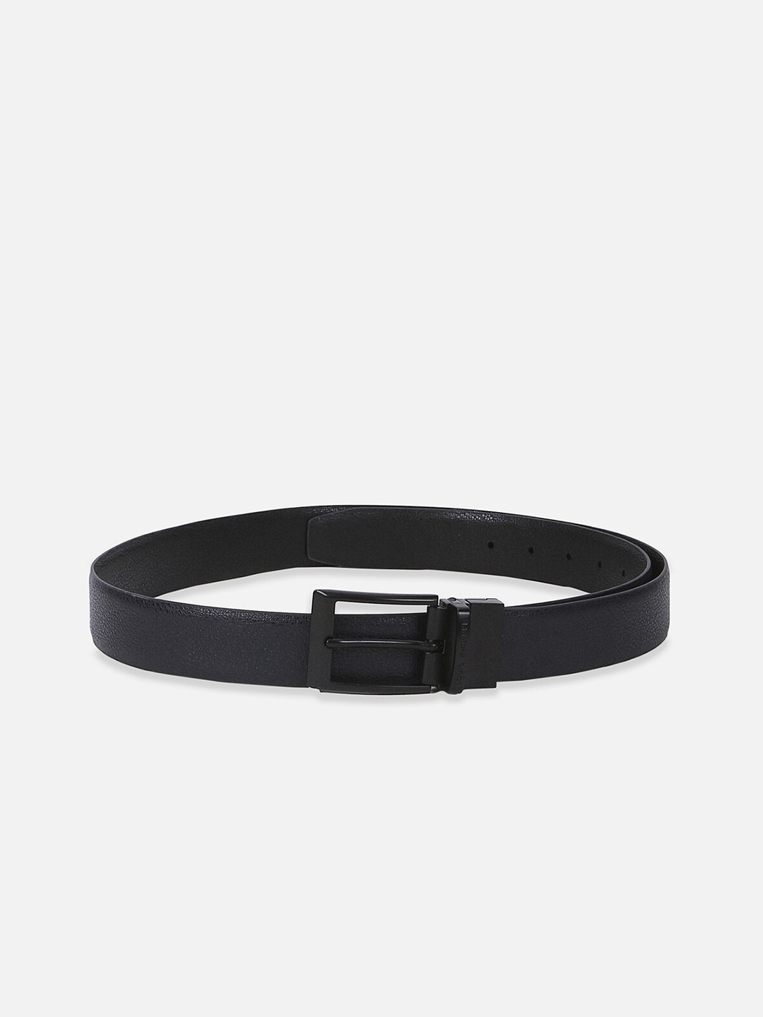 

Louis Philippe Men Textured Leather Formal Belt, Black