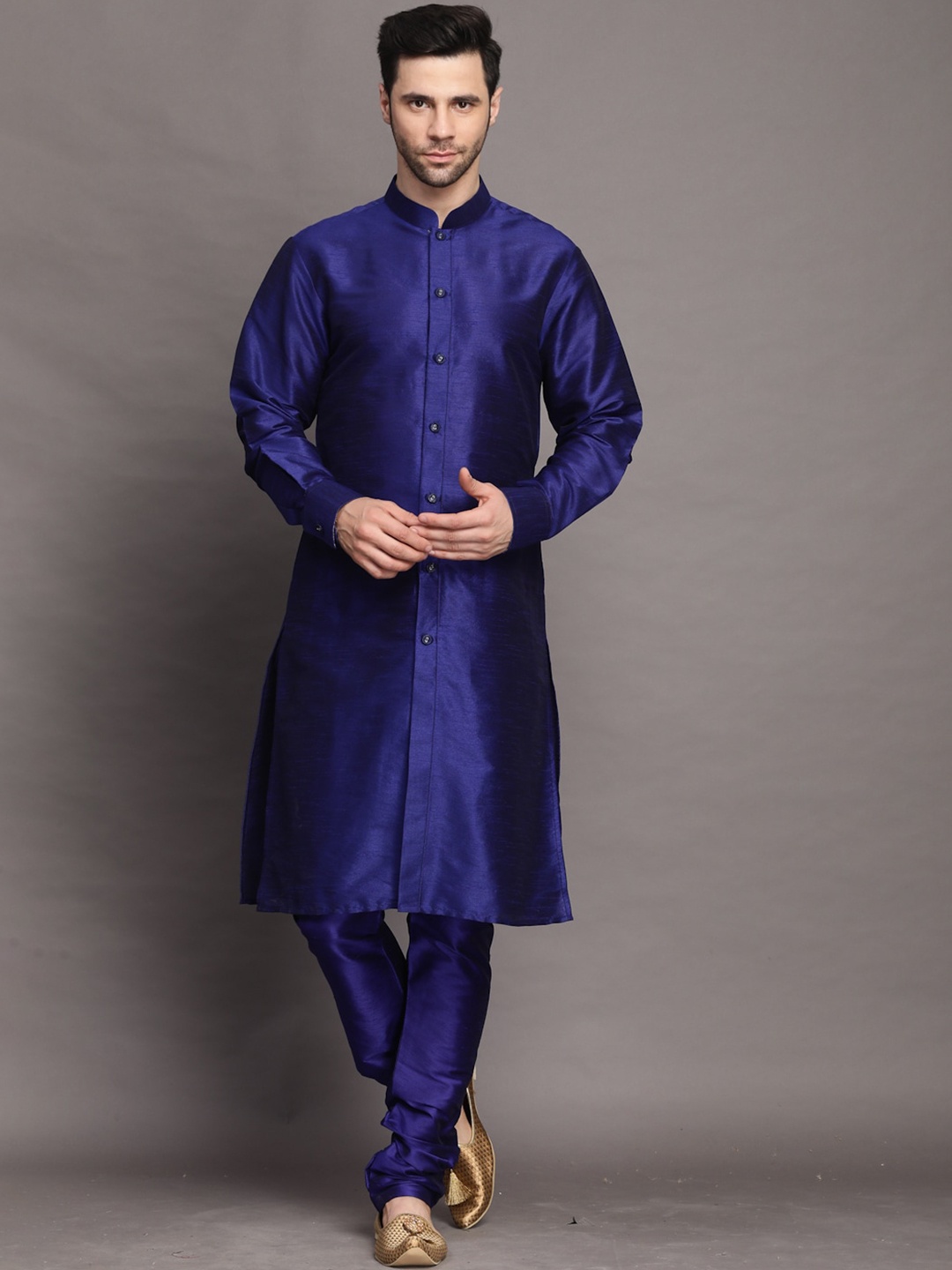 

Utsav Fashion Long Sleeves Kurta with Churidar, Blue