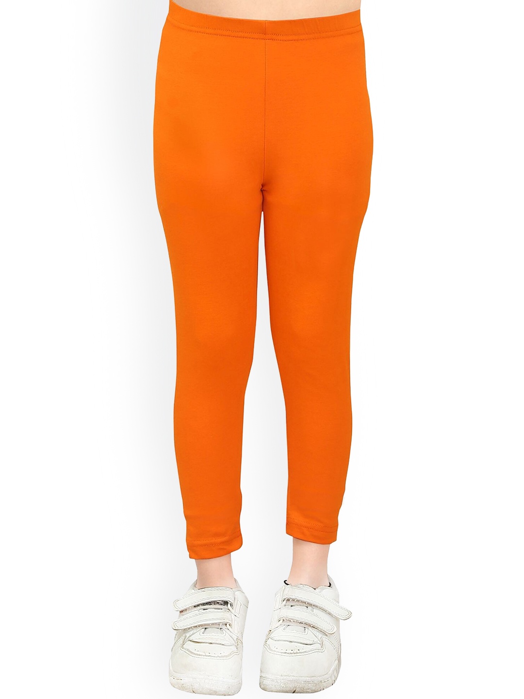 

ONE SKY Girls Knitted Ankle-Length Leggings, Orange