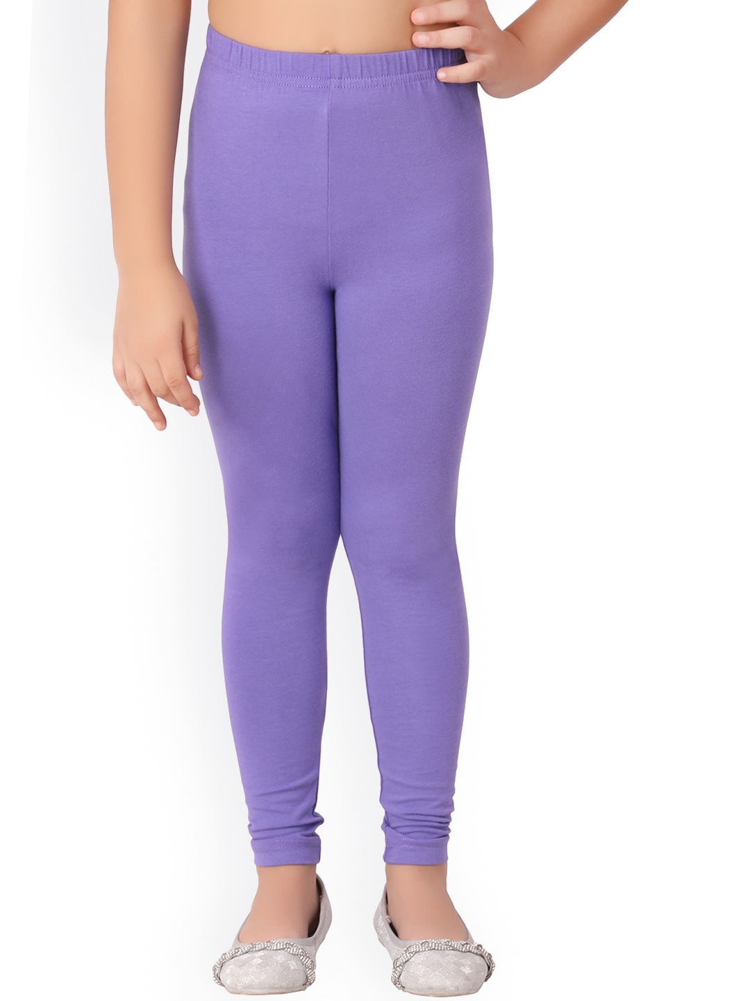 

ONE SKY Girls Churidar-Length Leggings, Purple