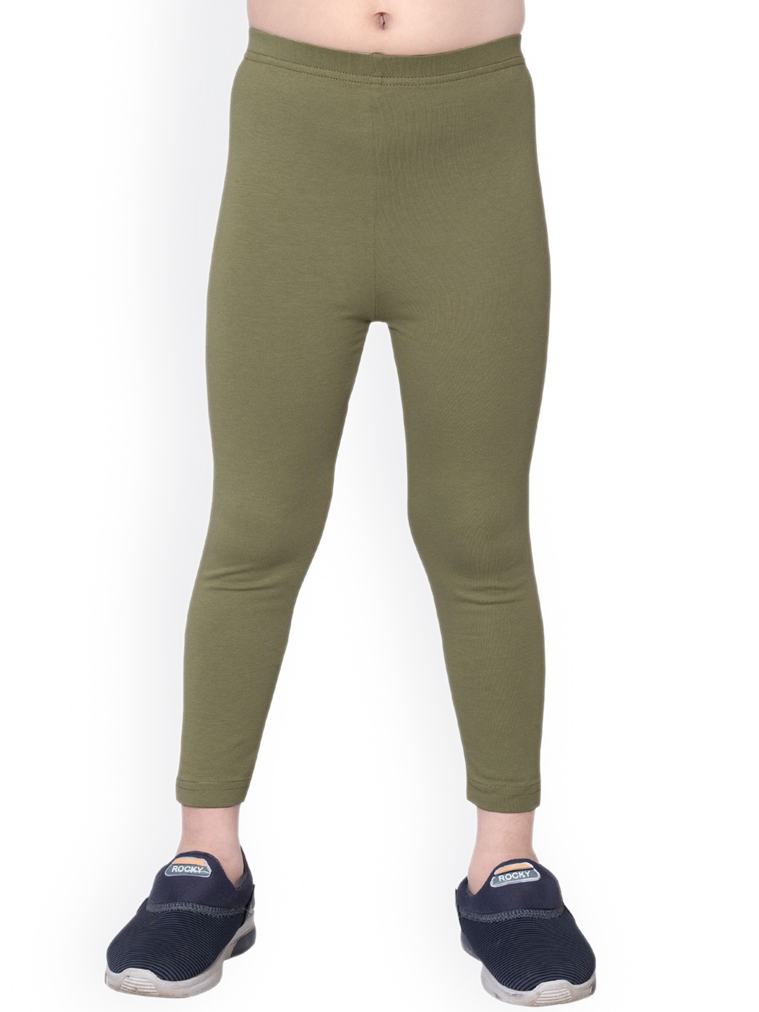 

ONE SKY Girls Ankle Length Leggings, Olive