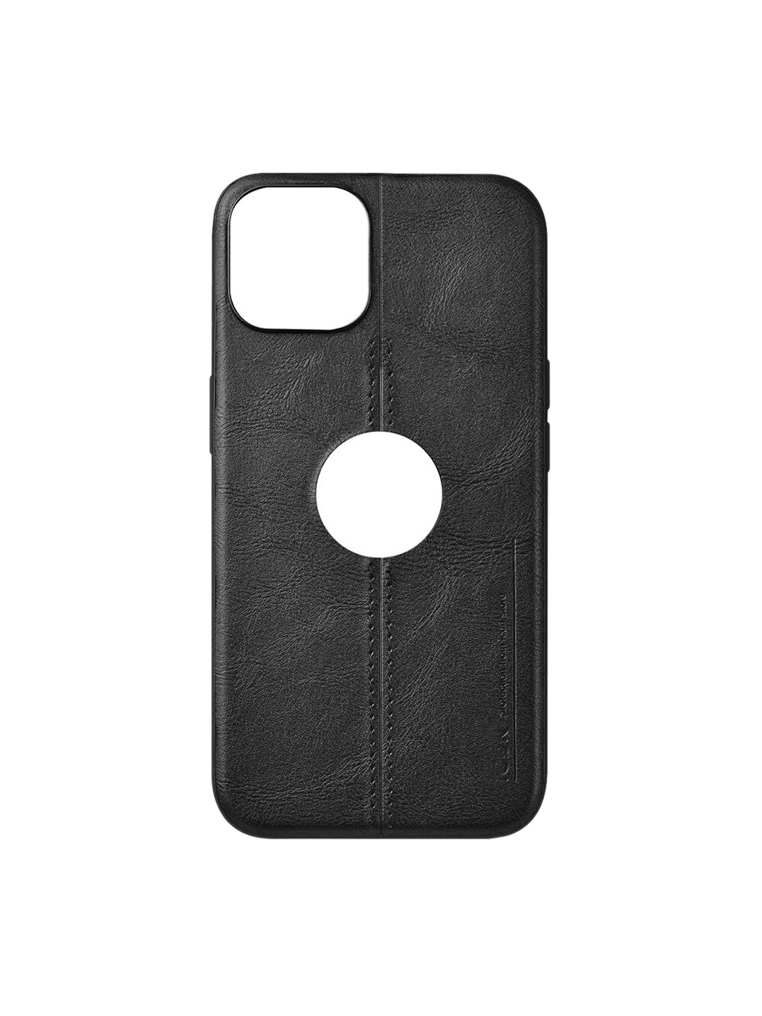 

TREEMODA Leather iPhone 15 Pro Max Back Case Mobile Accessories, Black