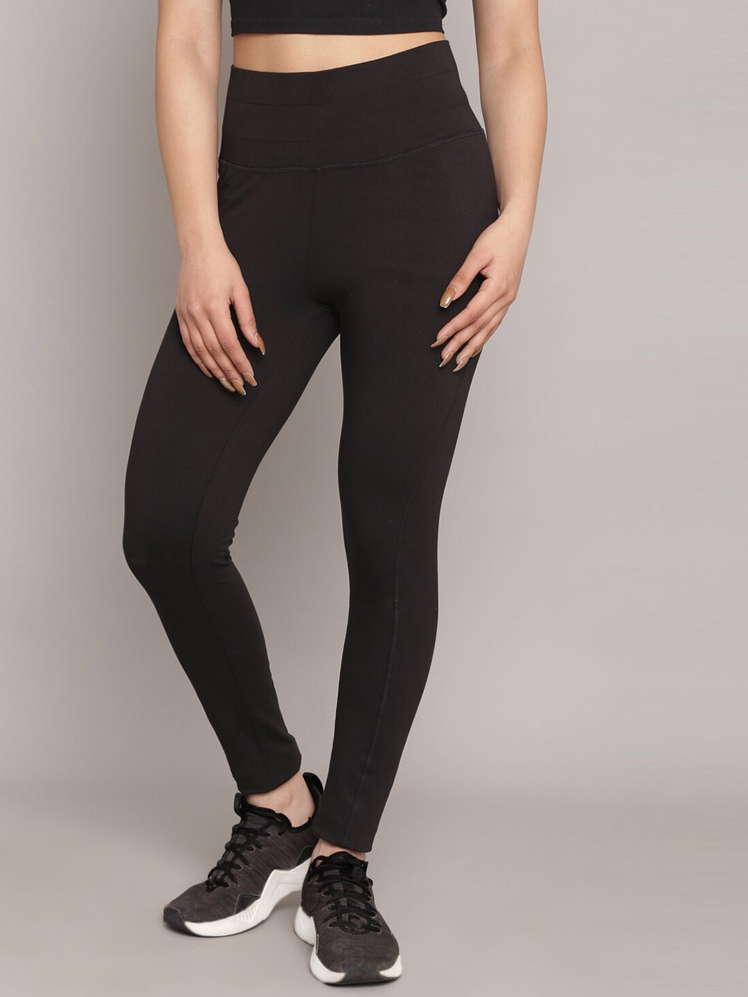 

Biba Knitted Ankle-Length Leggings, Black