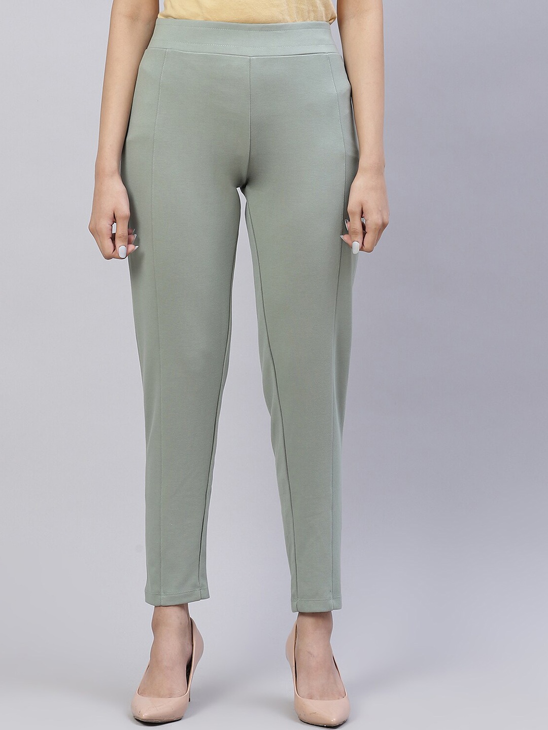 

Biba Knitted Ankle-Length Leggings, Green