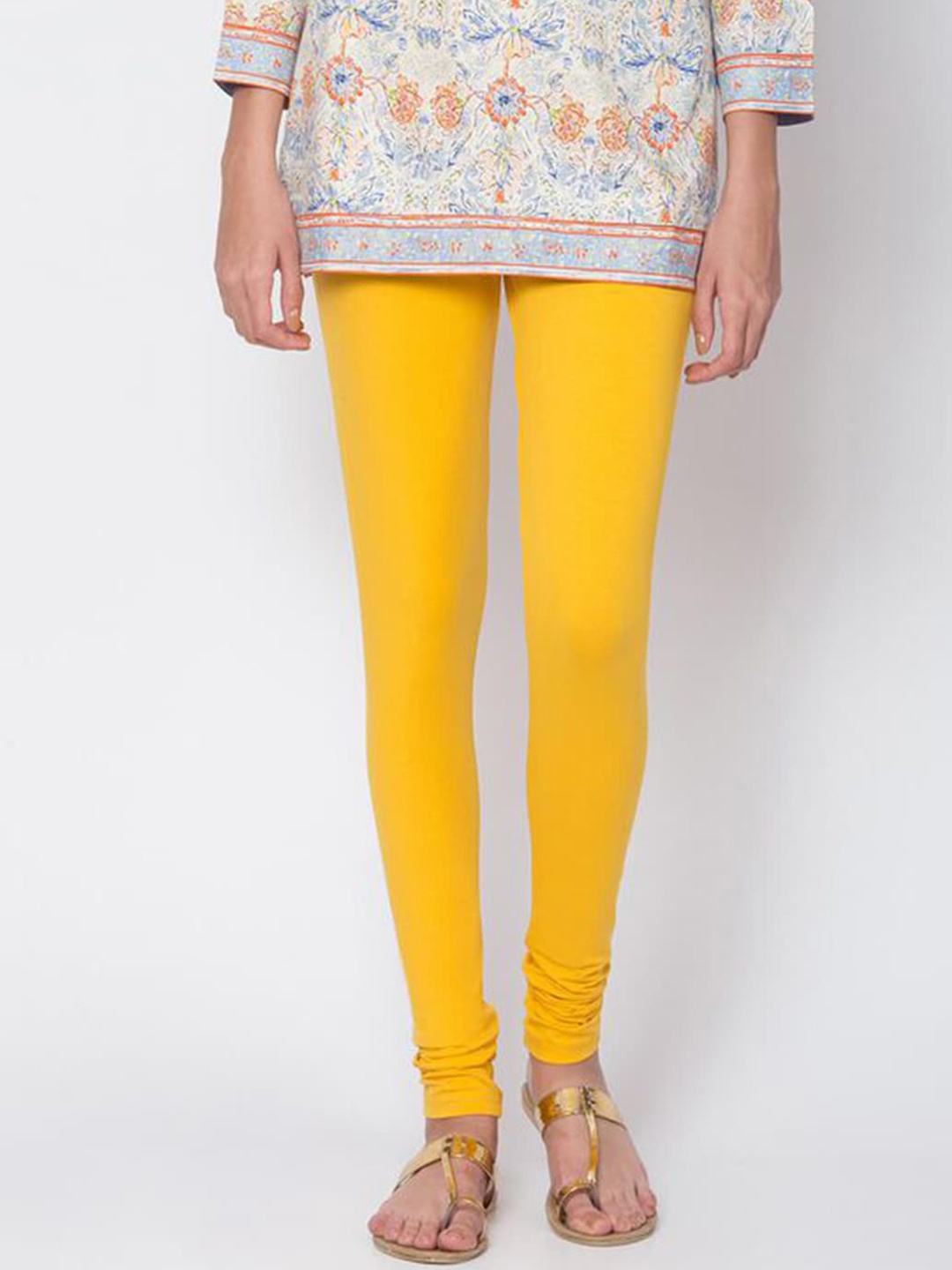 

Biba Cotton Churidar Length Leggings, Yellow