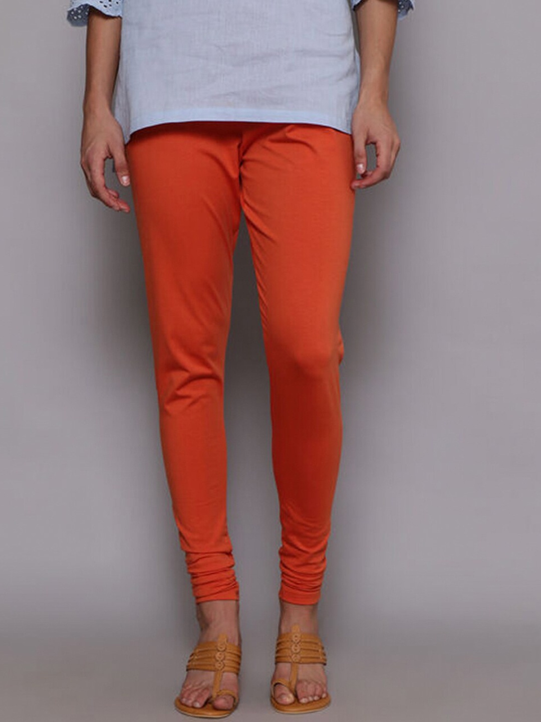 

Biba Churidar-Length Leggings, Orange