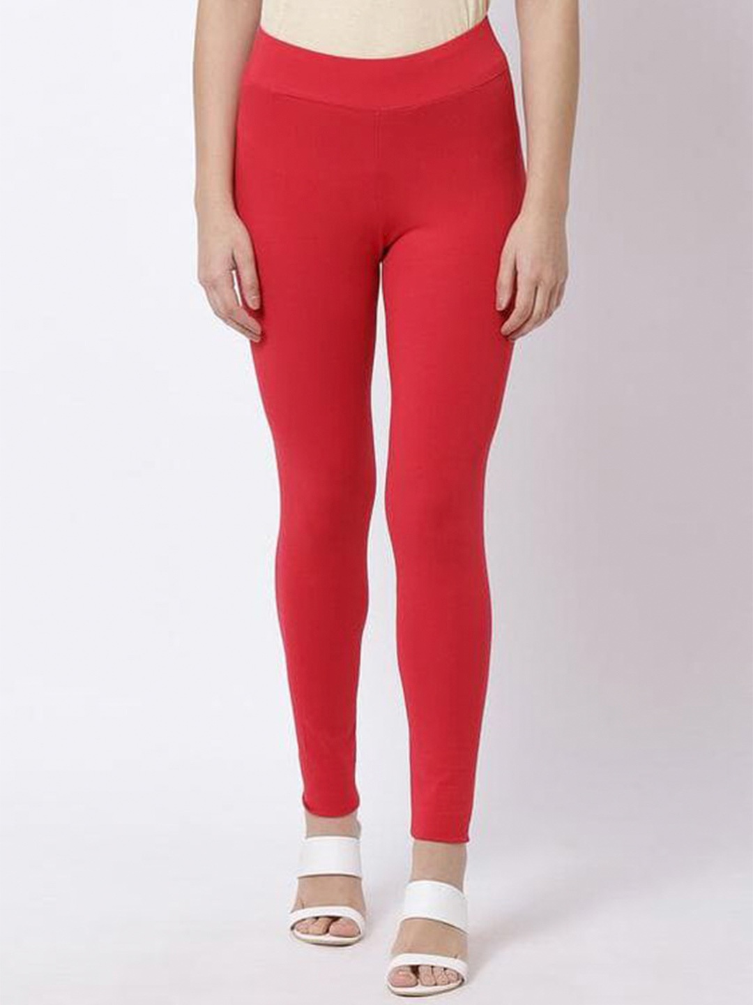 

Biba Knitted Ankle Length Leggings, Red