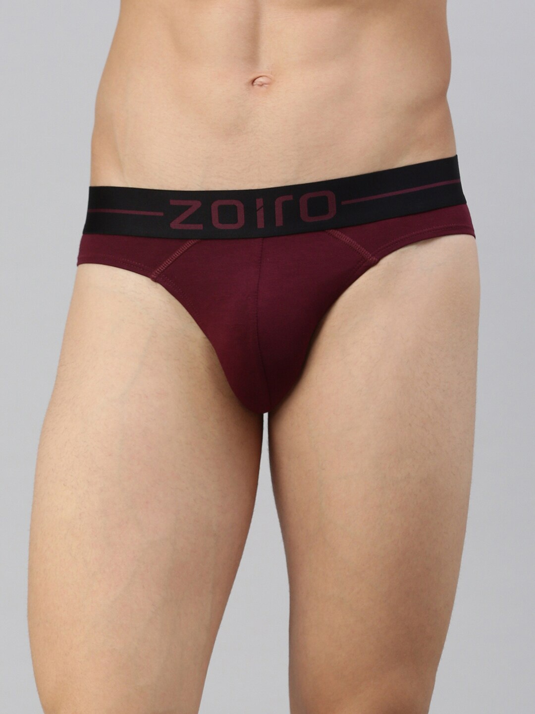 

Zoiro 4 Way Stretch Basic Briefs ZO-BRI-MODALSOFT2421-QM-S, Maroon